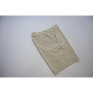 Columbia Cargo Shorts Beige Polyester Stretch Hiking Camp Fishing Mens Size 40
